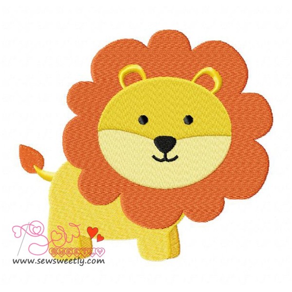 Lion Embroidery  Design-1