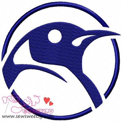 Bird Head Embroidery Design Pattern-1
