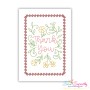 Cardstock Embroidery Design - Thank You Greeting Card-7-1