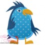 Blue Bird Applique Design Pattern-1