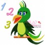 Talking Parrot-2 Embroidery Design Pattern-2