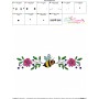 Machine Embroidery Design - Honey Bee Border - 7-3