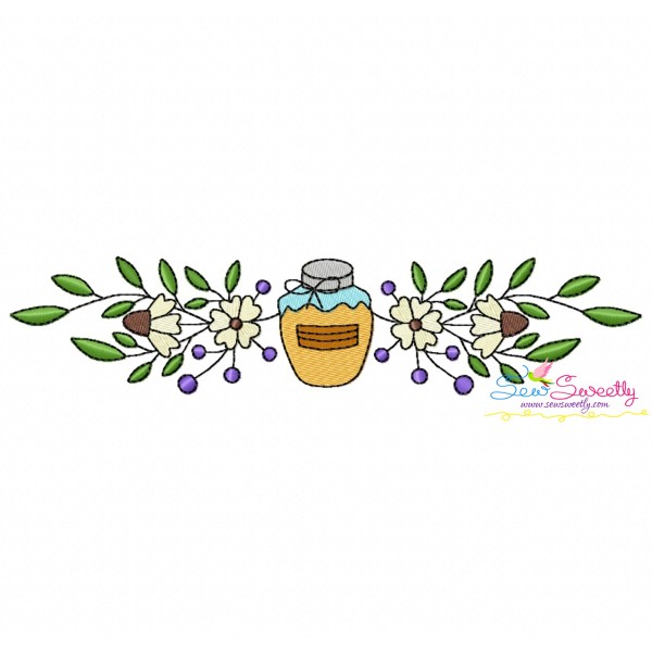 Machine Embroidery Design - Honey Bee Border - 6-1