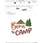 Camping Embroidery Design - Born To Camp-3