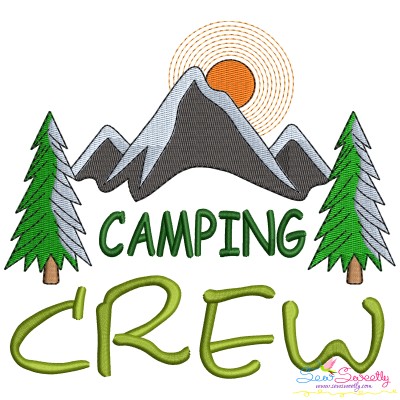 Machine Embroidery Design - Camping Crew-1