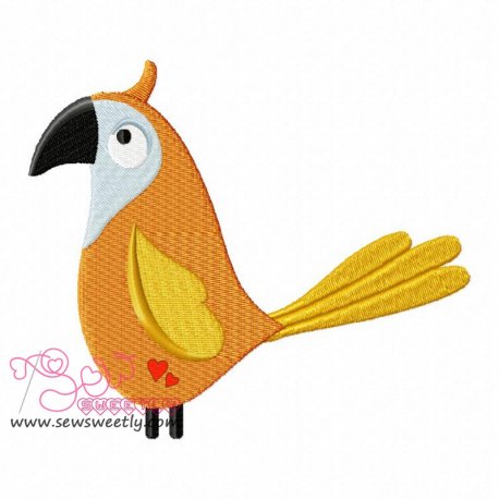Feathered Friends-4 Embroidery Design- 1