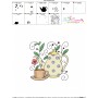 Embroidery Design Pattern- Tea Time Block-6-3