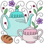 Embroidery Design Pattern- Tea Time Block-5-1