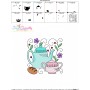 Embroidery Design Pattern- Tea Time Block-5-3