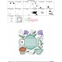 Embroidery Design Pattern- Tea Time Block-2-3