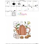 Embroidery Design Pattern- Tea Time Block-1-3