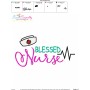 Nursing Embroidery Design - Blessed Nurse-3