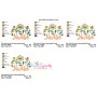 Nursing Embroidery Design - Nurse Floral Lettering-2