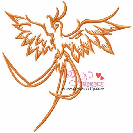 Phoenix-2 Embroidery Design Pattern-1
