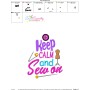 Keep Calm And Sew On Embroidery Design Pattern-2