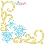 Embroidery Design Pattern - Christmas Corner Snowflake-1
