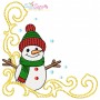 Christmas Corners Embroidery Design Bundle-5