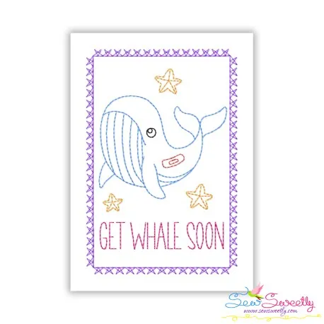 Cardstock Embroidery Design - Get Well Soon Greeting Card-6