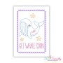 Cardstock Embroidery Design - Get Well Soon Greeting Card-6-1