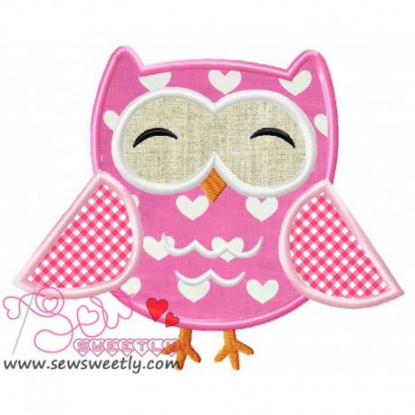 Mr.Owl Applique Design Pattern-1