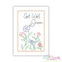 Cardstock Embroidery Design - Get Well Soon Greeting Card-3-1