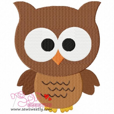 Forest Friends Owl Embroidery Design Pattern-1