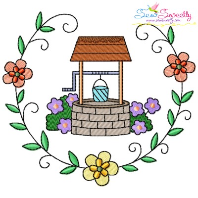 Embroidery Design - Garden Floral Frame-4-1