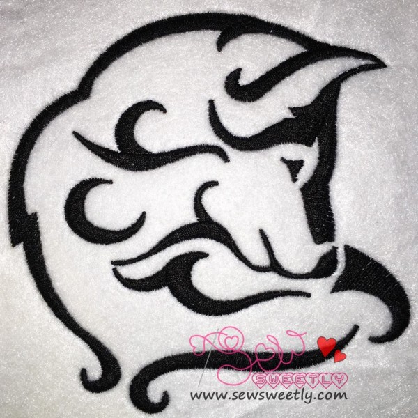 Wild Wolf-2 Embroidery  Design-1