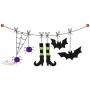 Halloween Borders Embroidery Design Bundle-2