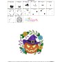 Embroidery Design - Jack-O-Lantern Witch Hat Halloween Frame-3