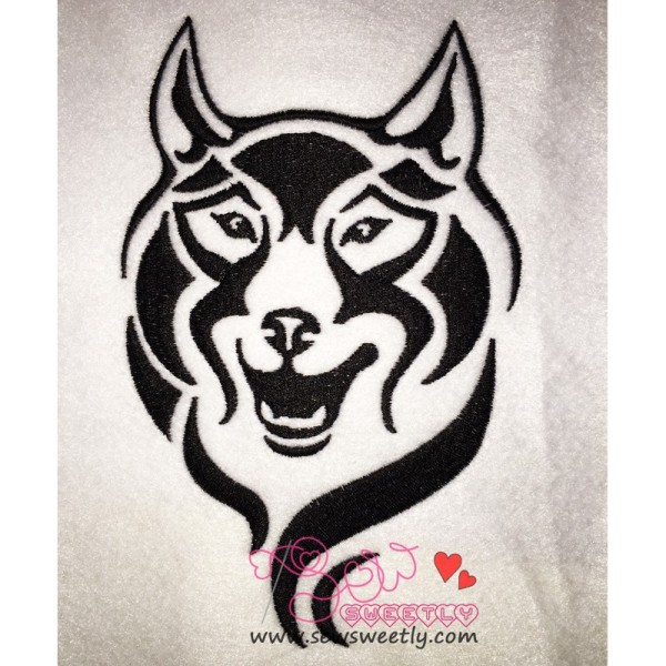 Wild Wolf-1 Embroidery  Design-1