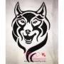 Wild Wolf-1 Embroidery  Design-1