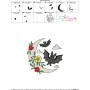 Embroidery Design - Bat Halloween Frame-3