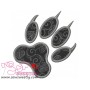 Wolf Paw Print Applique Design Pattern-3