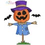 Embroidery Design - Jack-O-Lantern Scarecrow-1