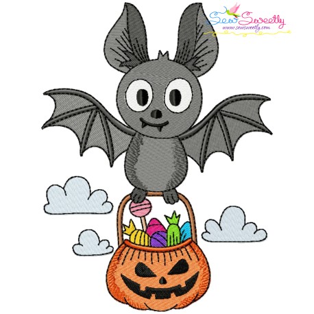 Embroidery Design - Trick Or Treat Bat