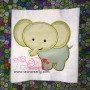 Cute Elephant Applique Design Pattern-2