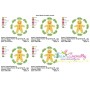Christmas Frame Gingerbread Man Embroidery Design Pattern-3