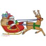 Santa Sleigh Embroidery Design Bundle-11