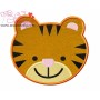 Cute Tiger Face Applique Design Pattern-3