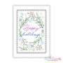 Christmas Cardstock Embroidery Design - Happy Holidays-1