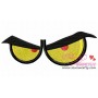 Angry Cartoon Eyes Applique Design Pattern-1