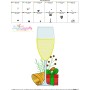 Embroidery Design - Christmas Wine Glass-3-2