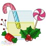 Christmas Wine Glasses Embroidery Design Bundle-3