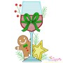 Christmas Wine Glasses Embroidery Design Bundle-4