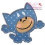 Cartoon Cat Boy Applique Design Pattern-1