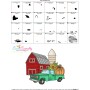 Embroidery Design - Farmhouse Red Barn And Truck-2