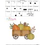 Embroidery Design - Wheelbarrow With Pumpkins-2