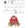 Embroidery Design - Farmhouse Red Barn And Pumpkins-2