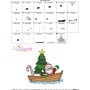Embroidery Design - Santa on the Boat with Christmas Tree-2
